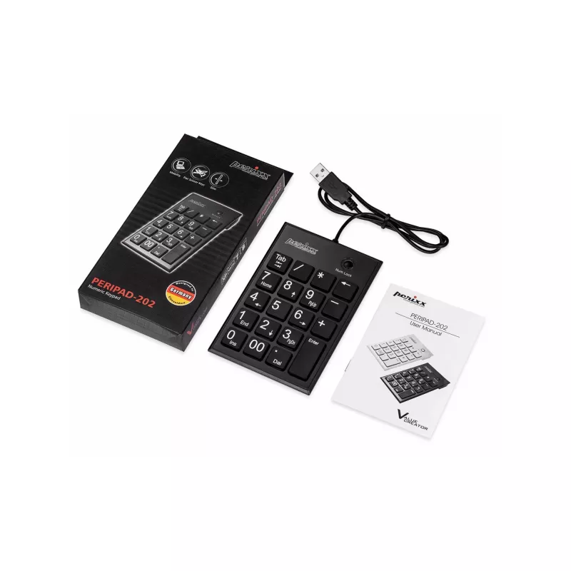 InLine 57161E klaviatūra universali USB No juoda