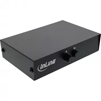 InLine serijinis jungiklis, rankinis 2 prievadų RS232 9 kontaktų Sub-D laidinis