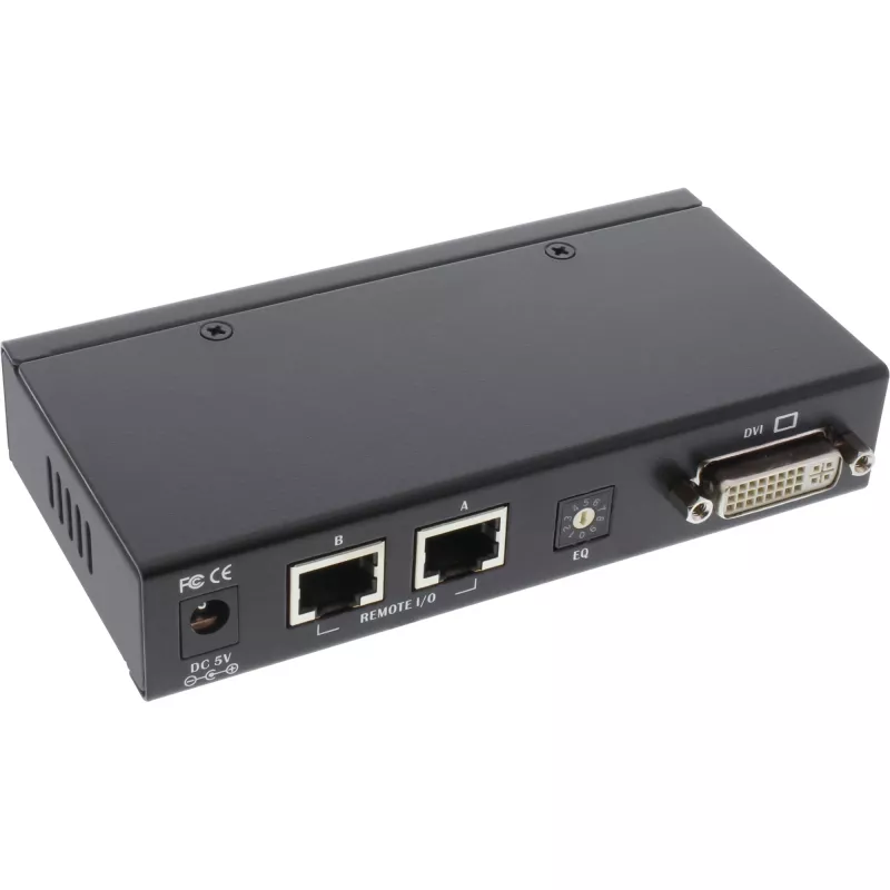 InLine DVI USB KVM plėtiklis per TP kabelį su garsu iki 50 m