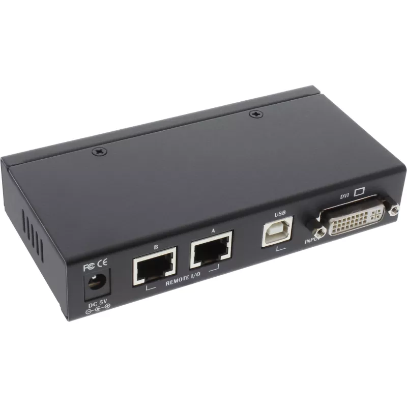 InLine DVI USB KVM plėtiklis per TP kabelį su garsu iki 50 m