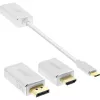 InLine USB ekrano keitiklio rinkinys 6 viename, 4K/60Hz, sidabrinis
