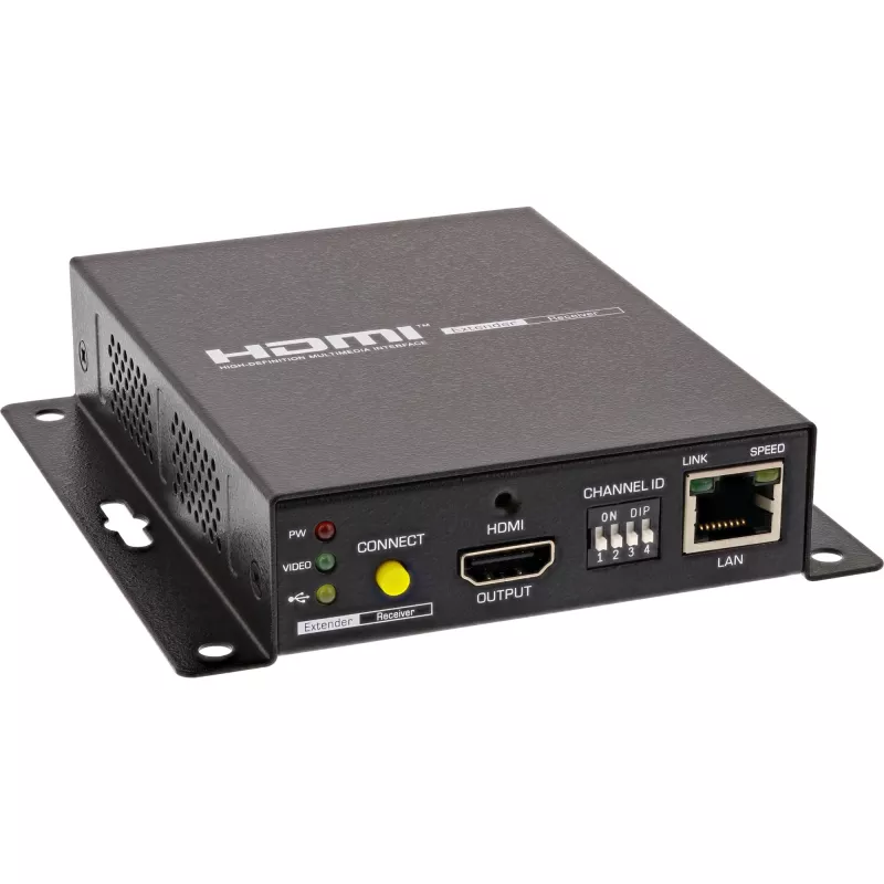 KVM plėstuvas InLine 64601 4K HDMI USB per IP iki 100 m
