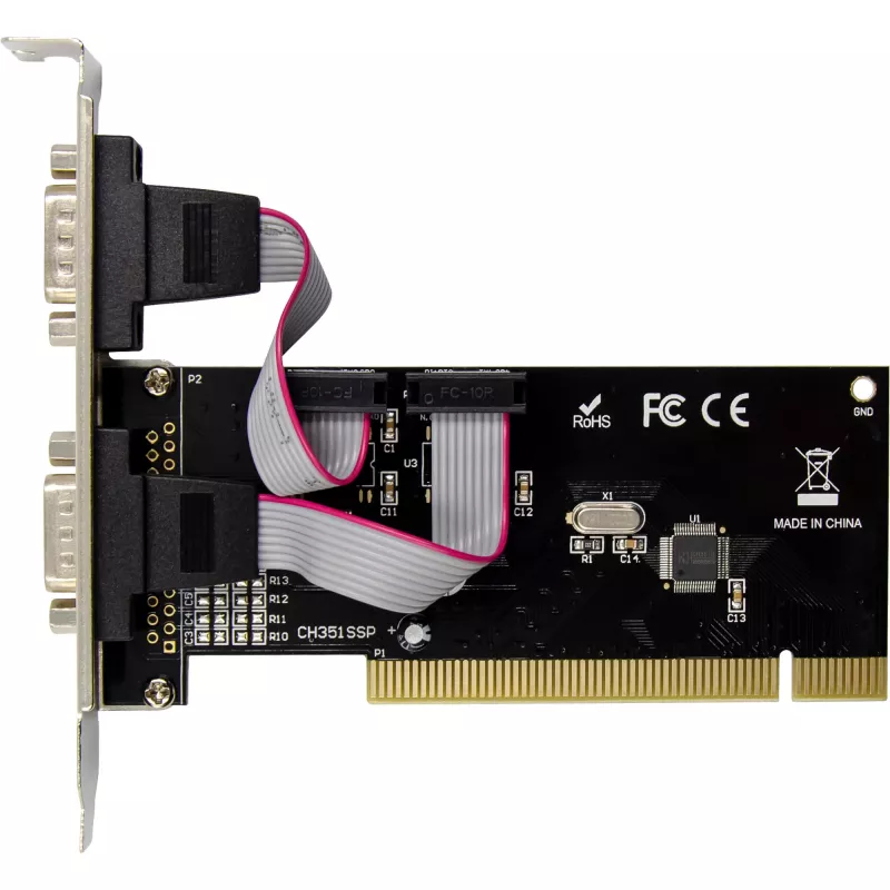 InLine PCI Multi I/O valdiklio kortelė 2 DB9 nuosekliesiems prievadams
