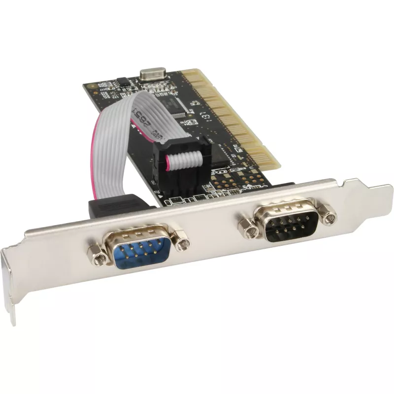 InLine PCI daugiafunkcinė įvesties/išvesties valdiklio kortelė 2 DB9 nuoseklieji prievadai