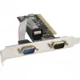 InLine PCI daugiafunkcinė įvesties/išvesties valdiklio kortelė 2 DB9 nuoseklieji prievadai