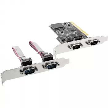 InLine PCI Multi I/O valdiklio kortelė 4 DB9 nuoseklieji prievadai