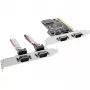 InLine PCI Multi I/O valdiklio kortelė 4 DB9 nuoseklieji prievadai