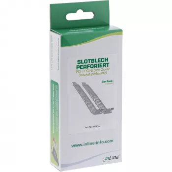 InLine PCI / PCI-E lizdo dangtelio laikiklis, perforuotas, 2 vnt. rinkinys