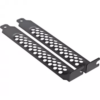 InLine PCI / PCI-E lizdo dangtelio laikiklis perforuotas 2 vnt. rinkinys juodas