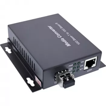 InLine 66659E tinklo medijos keitiklis 10000 Mbit/s 850 nm daugiamodis juodas
