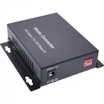 InLine 66659E tinklo medijos keitiklis 10000 Mbit/s 850 nm daugiamodis juodas