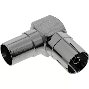 InLine antenos bendraašė jungtis IEC tėvas- motina kampinis metalas 69915M