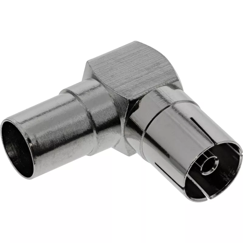 InLine antenos bendraašė jungtis IEC tėvas- motina kampinis metalas 69915M