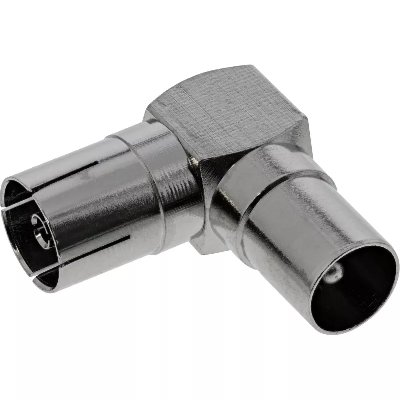 InLine antenos bendraašė jungtis IEC tėvas- motina kampinis metalas 69915M
