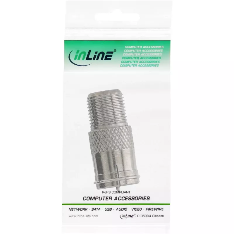 InLine adapteris F-Quick kištukas SAT į F lizdą SAT 69923