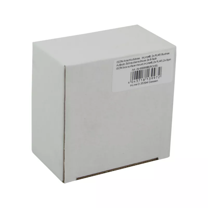 InLine ISDN sieninė rozetė 2x RJ45 lizdas 2x 8 prievadų 69988B