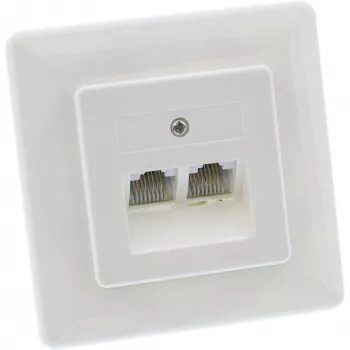 InLine ISDN sieninė rozetė 2x RJ45 lizdai 2x 8 prievadų 69989C