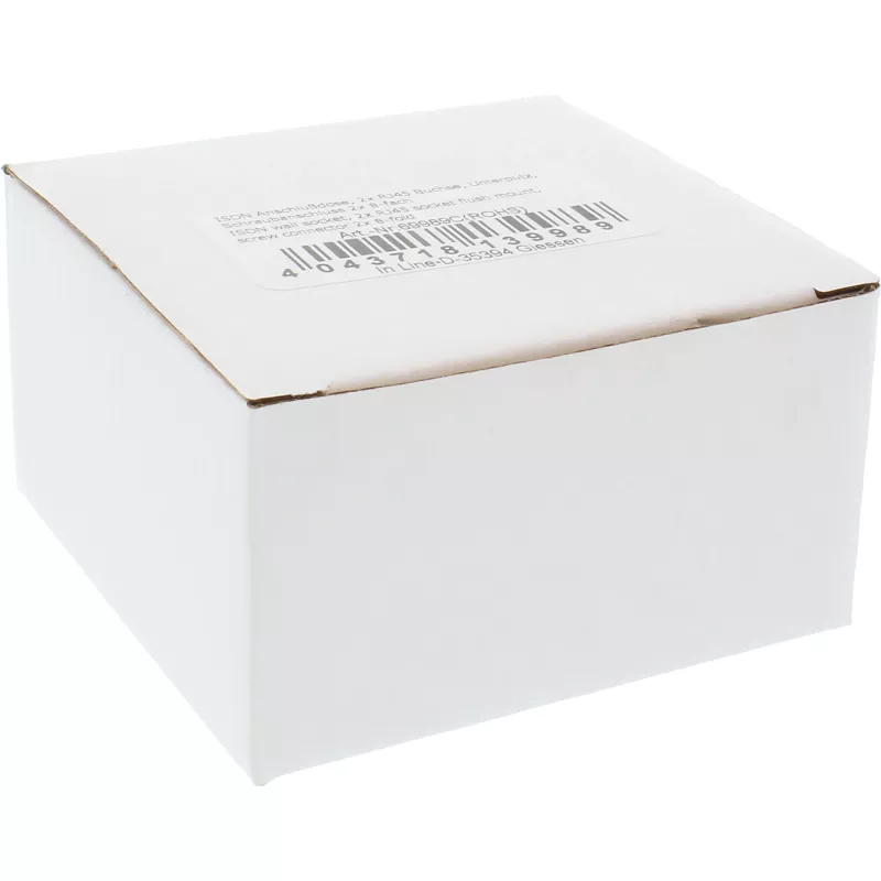 InLine ISDN sieninė rozetė 2x RJ45 lizdai 2x 8 prievadų 69989C