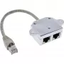 InLine Cat.5e ISDN T adapteris RJ45 kištukas į 2x RJ45 lizdai 15 cm