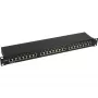 InLine Patch Panel 19 col. Cat.5e 24 prievadų 1U juoda RAL9005