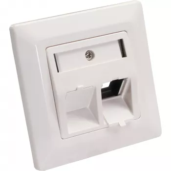 InLine rėmelio komplektas 2x RJ45 Bu/LSA įdėklui, Keystone SNAP-In, RAL9010