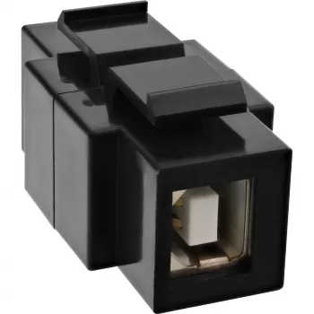 InLine USB 2.0 snap-in modulis, USB 2.0 A lizdas/lizdas, baltas korpusas