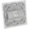 InLine rėmelio komplektas 1x RJ45 Bu/LSA įdėklui, Keystone SNAP-In, baltas RAL9010