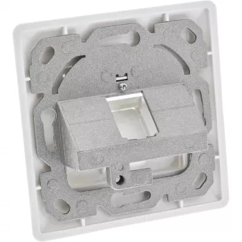 InLine rėmelio komplektas 1x RJ45 Bu/LSA įdėklui, Keystone SNAP-In, baltas RAL9010