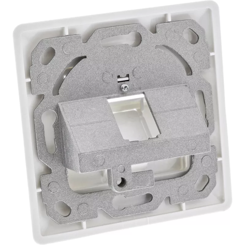 InLine rėmelio komplektas 1x RJ45 Bu/LSA įdėklui, Keystone SNAP-In, baltas RAL9010