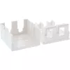 InLine paviršinio montavimo dėžutė, skirta keystone 2x RJ45, balta 76202B