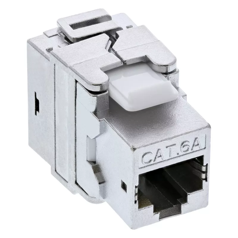 InLine Premium RJ45 Keystone Jack Snap-In modulis Cat.6a, su dulkių dangteliu