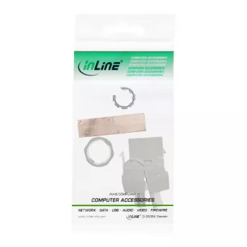 “RJ45” lizdo “Keystone Jack Snap-In” modulis “InLine 76202F Cat.6a”