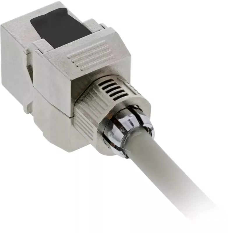 “RJ45” lizdo “Keystone Jack Snap-In” modulis “InLine 76202F Cat.6a”