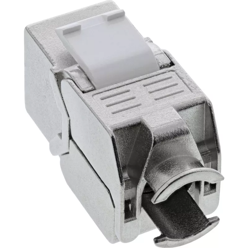 “InLine” RJ45 Keystone Jack spragtukas Cat.8.1 plokščias metalinis 1 vnt.
