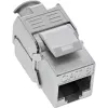 “InLine” RJ45 Keystone Jack spragtukas Cat.8.1 plokščias metalinis 1 vnt.