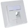 InLine rėmelio rinkinys 2x RJ45 keystone SNAP‑In, baltas RAL9010