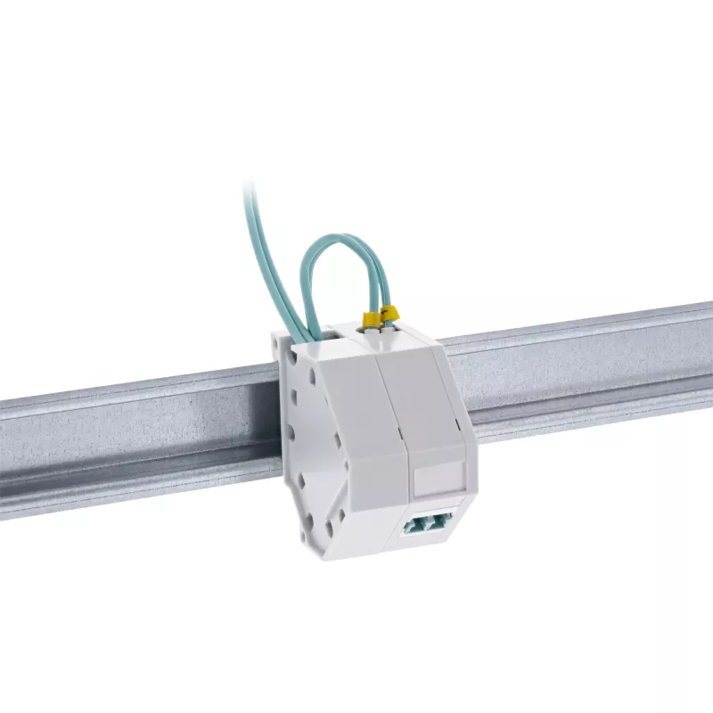 InLine Keystone SNAP-In Fiber Keystone modulio laikiklis, 1 prievadas DIN bėgiui