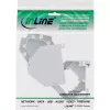 InLine Keystone SNAP-In Fiber Keystone modulio laikiklis, 1 prievadas DIN bėgiui