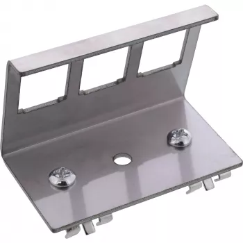 InLine 76203E metalinis Keystone užfiksuojamas DIN bėgelio tvirtinimo laikiklis, 3 prievadų