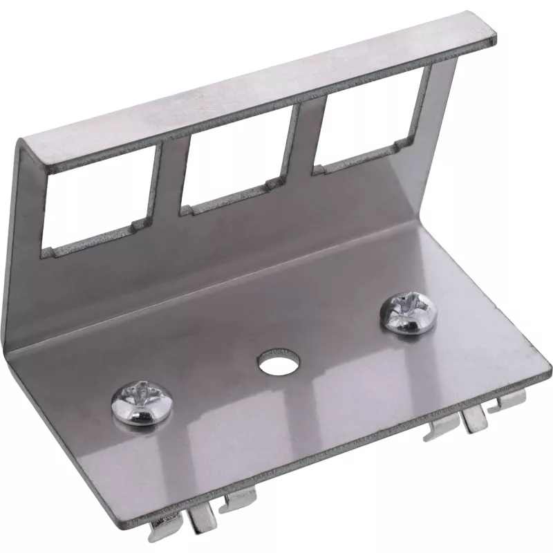 InLine 76203E metalinis Keystone užfiksuojamas DIN bėgelio tvirtinimo laikiklis, 3 prievadų
