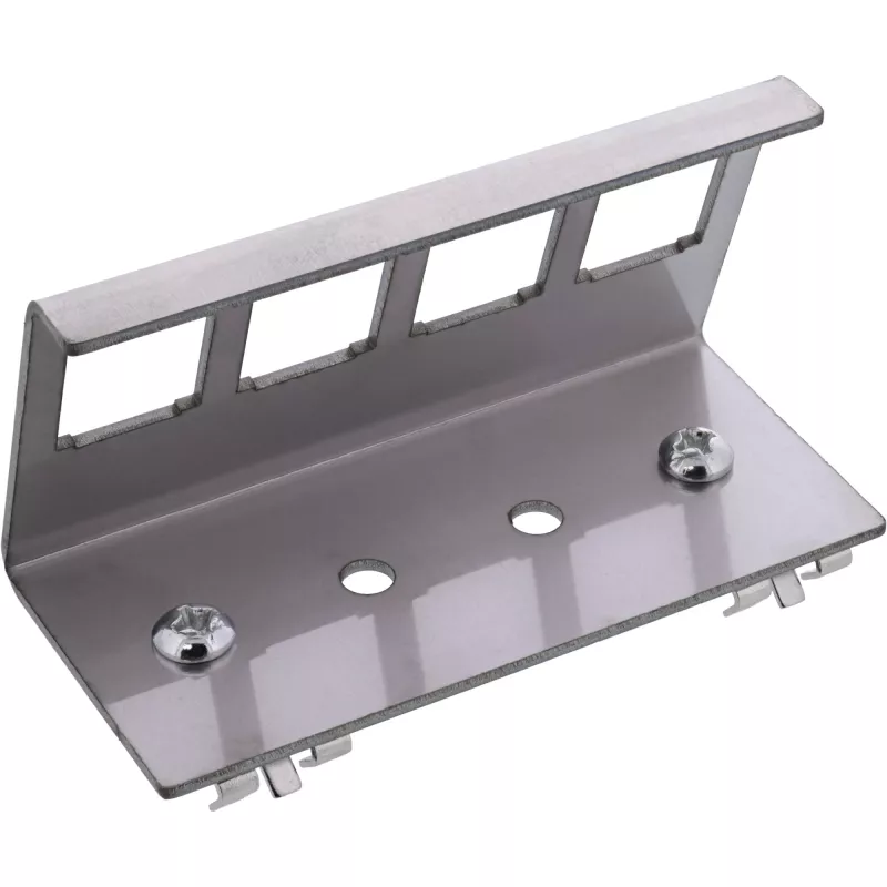 InLine 76203F metalinis Keystone užfiksuojamas DIN bėgelio tvirtinimo laikiklis, 4 prievadų