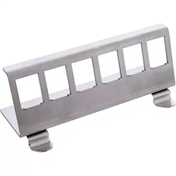 InLine 76203G metalinis Keystone užsifiksuojantis DIN bėgelio tvirtinimo laikiklis, 6 prievadų