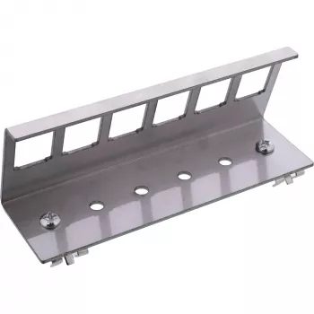 InLine 76203G metalinis Keystone užsifiksuojantis DIN bėgelio tvirtinimo laikiklis, 6 prievadų