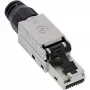 InLine RJ45 kištukas Cat.6A 500MHz, montuojamas vietoje, ekranuotas, su prisukamu dangteliu