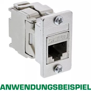 InLine Keystone SNAP-In modulio laikiklis, viengubas, metalinis, plokštiems paviršiams