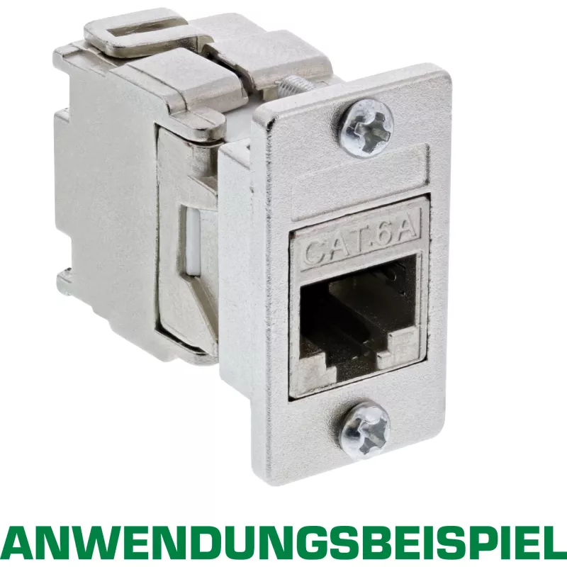 InLine Keystone SNAP-In modulio laikiklis, viengubas, metalinis, plokštiems paviršiams
