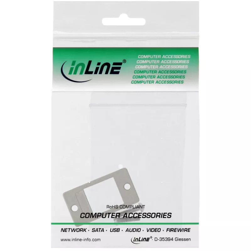 InLine Keystone SNAP-In modulio laikiklis, viengubas, metalinis, plokštiems paviršiams