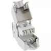 “InLine” Keystone RJ45 lizdas, ekranuotas, Cat.6A, pilkas, 8 vnt. pakuotė