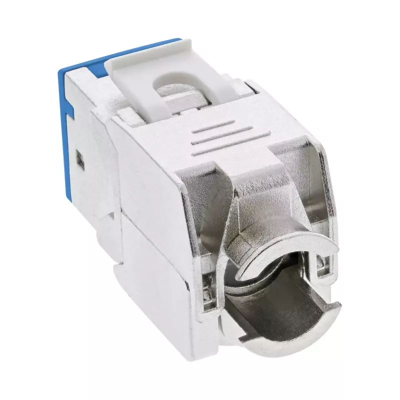 „InLine“ Keystone RJ-45 lizdas, ekranuotas, 6A kat., mėlynas, 8 vnt. pakuotė