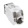 InLine Keystone RJ45 lizdas, ekranuotas, Cat.6A, juodas, 8 vnt. pakuotė